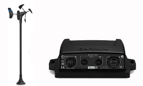 Garmin gWind Race Vertical Mast Head Transducer with GND10 Black Box and 25m mast cable