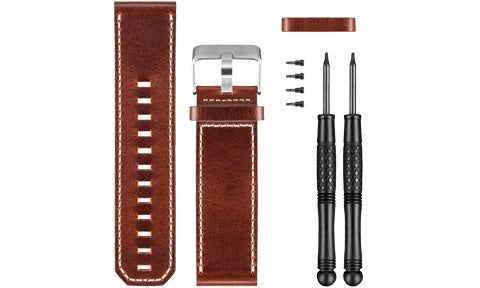 Garmin Quatix 3 Brown Leather Watch Band