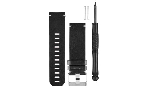 Garmin Black Leather Watch Band