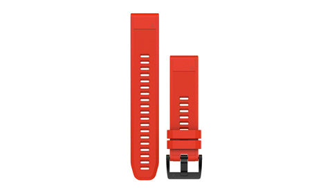 Garmin Quickfit 22mm watch Band Flame Red Silicone for Quartix 5