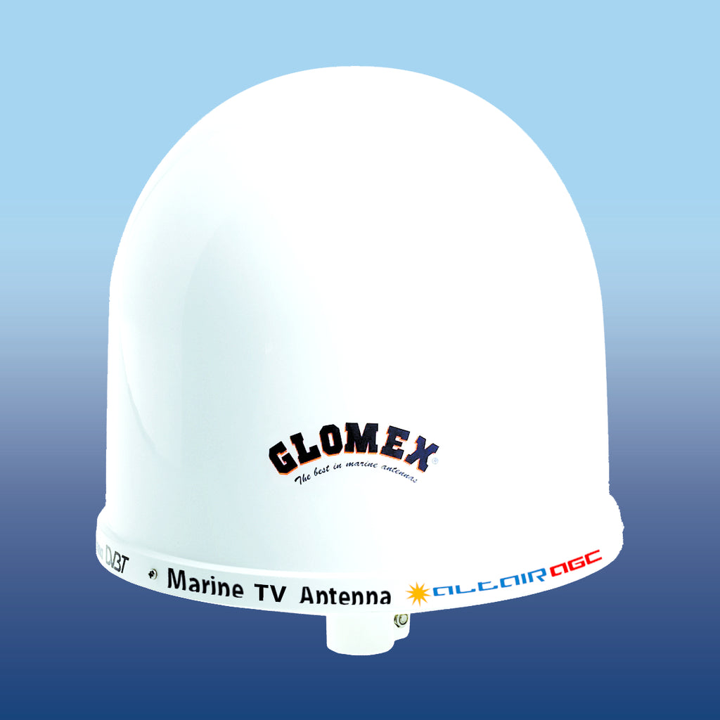 Glomex Altair AGC White TV Antenna