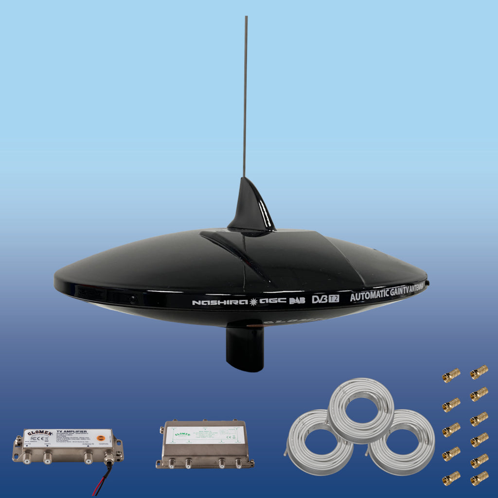 Glomex Adhara AGC DAB 20 black Antenna Amplifier