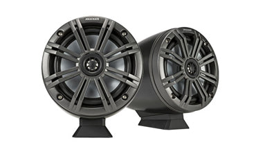 Kicker Audio KM Marine 6.5 Inch Surface Mount Coaxial Speaker System Black