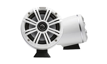 Kicker Audio KM Marine 6.5 Inch Surface Mount Coaxial Speaker System White