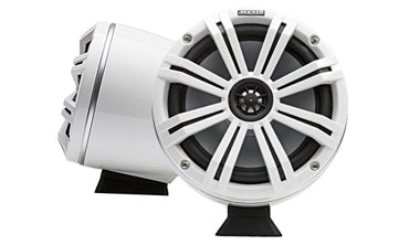 Kicker Audio KM Marine 8 Inch Surface Mount Coaxial Speaker System White