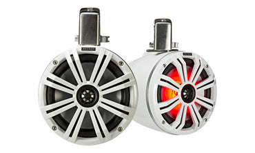Kicker Audio KM Marine 8 Inch Tower Coaxial Speaker System White