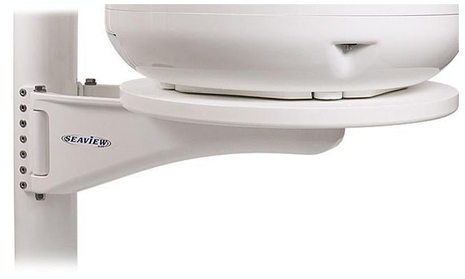 Seaview Mast Mount for KVH M5. Intellian i4. Raymarine 45STV. SeaKing 1800-Hdand will fit a mast 3.5/8 inch or larger