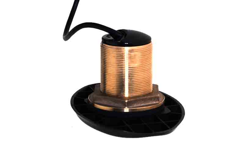 Lowrance, Simrad - HDI Bronze Thru Hull Transducer Blue Plug 0 deg Tilt