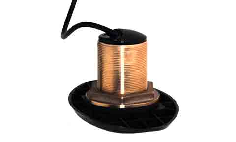 Lowrance, Simrad - HDI Bronze Thru Hull Transducer Blue Plug 20 deg Tilt