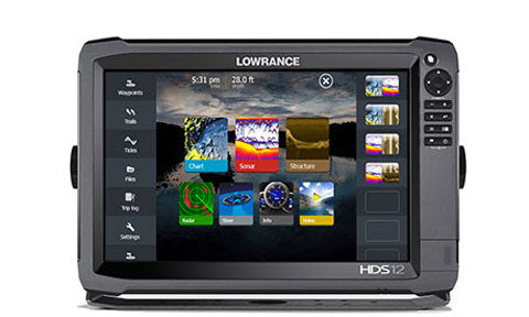 Lowrance HDS-12 Gen3 Multi -Touch Fishfinder Chartplotter no transducer