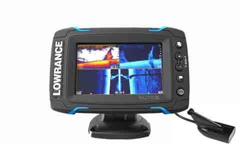 Lowrance Elite-5- Ti  comes with Mid  High DownScan Transducer