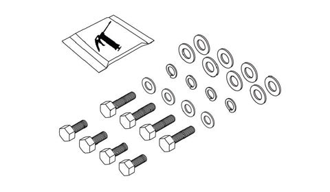 Simrad Halo Pedestal, Spare Mounting Kit