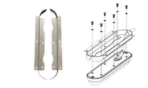 Flat mount bracket for StructureScan 3D Skimmer transducer