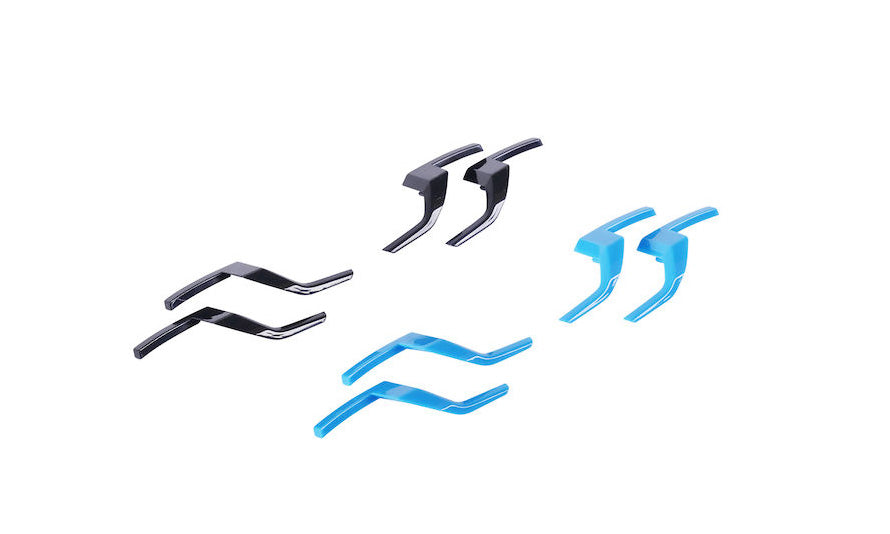 Lowrance Elite Ti Corner Detail, Black and Blue