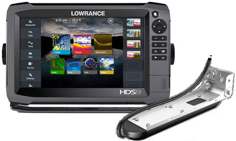 Lowrance HDS-9 Gen3 ROW with Med High TotalScan Transducer