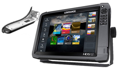 Lowrance HDS-12 Gen3 ROW with Med High TotalScan Transducer