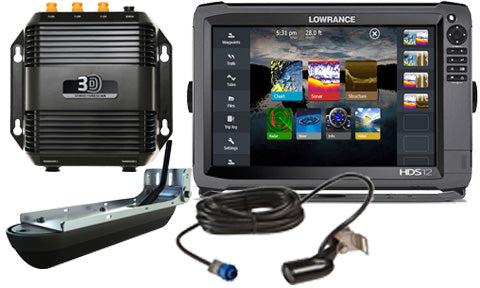 Lowrance HDS-12 Gen3 ROW with Mid High and 3D Transducer