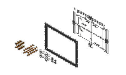 Simrad GO9 and B&G Vulcan 9 Dash mount kit