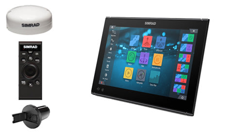 Simrad NSO evo3 Glass Bridge 16 Inch, GS25 GPS, OP50 Remote, MI10