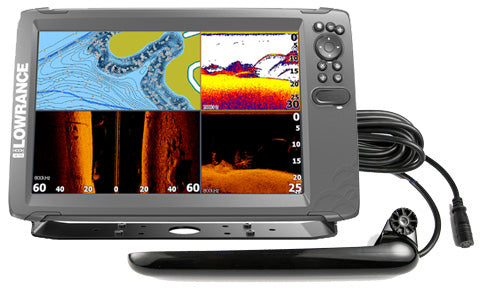 Lowrance Hook2-12 TripleShot Chartplotter Fishfinder High CHIRP, SideScan and DownScan Imaging