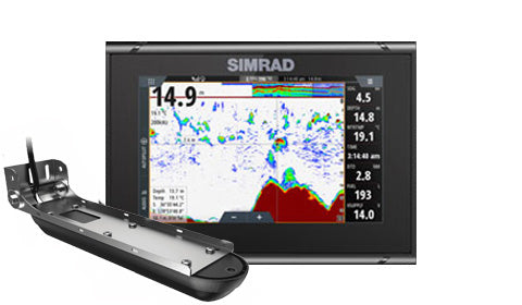 Simrad GO7 XSR ROW 7 Inch Chartplotter and Radar Display 3-in-1 Transducer