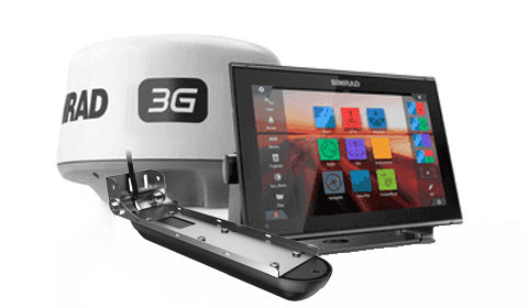 Simrad GO12 XSE with 3-in-1 Transducer and 3G Radar