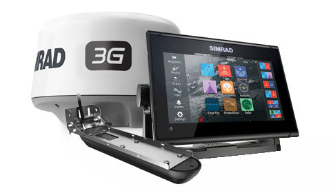 Simrad GO9 XSE with 3-in-1 Transducer and 3G Radar