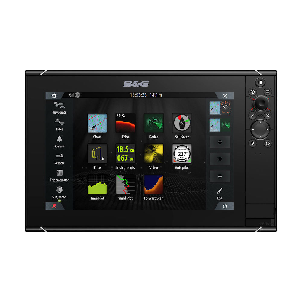 Zeus™ 3S 12 chartplotter with world basemap & HALO20+ Radar