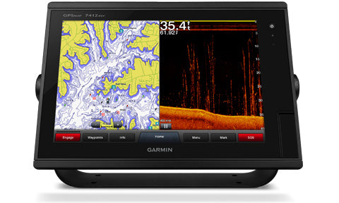 Garmin GPSMap 7412xsv J1939 12 inch Touchscreen Multifunction Display with Built in Sonar