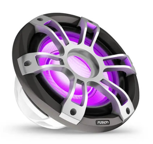 Fusion 10'' Sports Grey CRGBW LED Sub 300w RMS