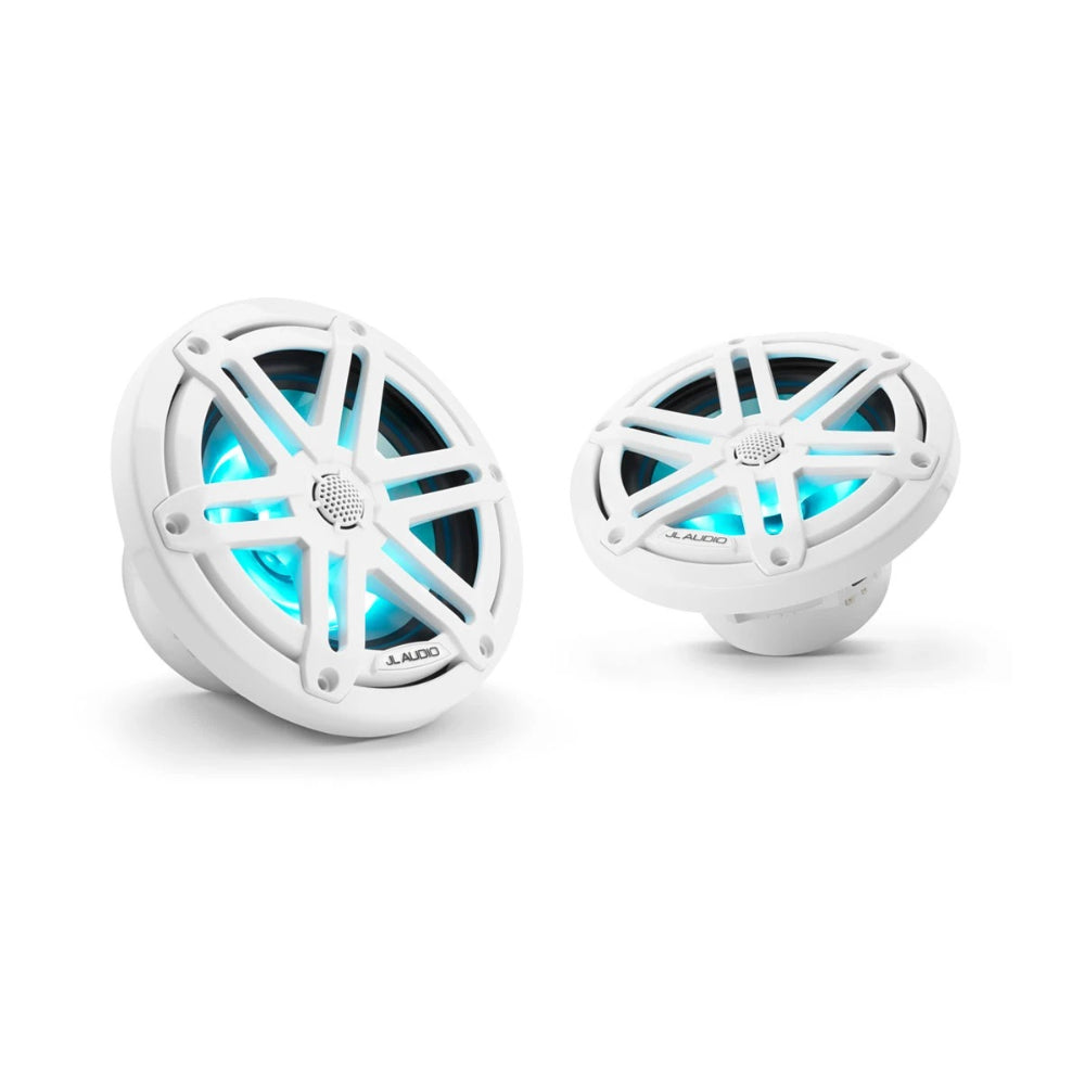 JL Audio M3 Marine Speakers - 6.5" - RGB LED - White Sport