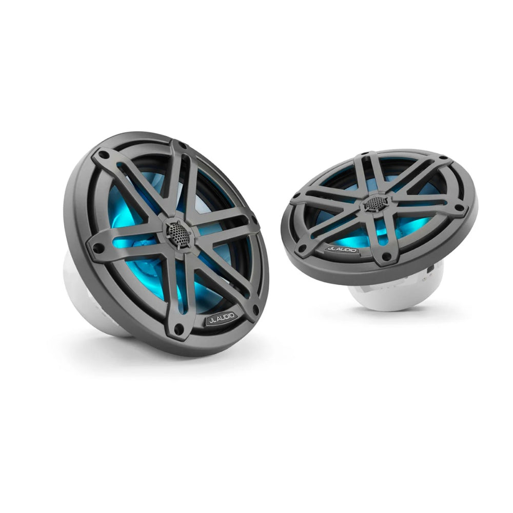 JL Audio® M3 Marine Speakers, 7.7" with LED and Grey sport grille