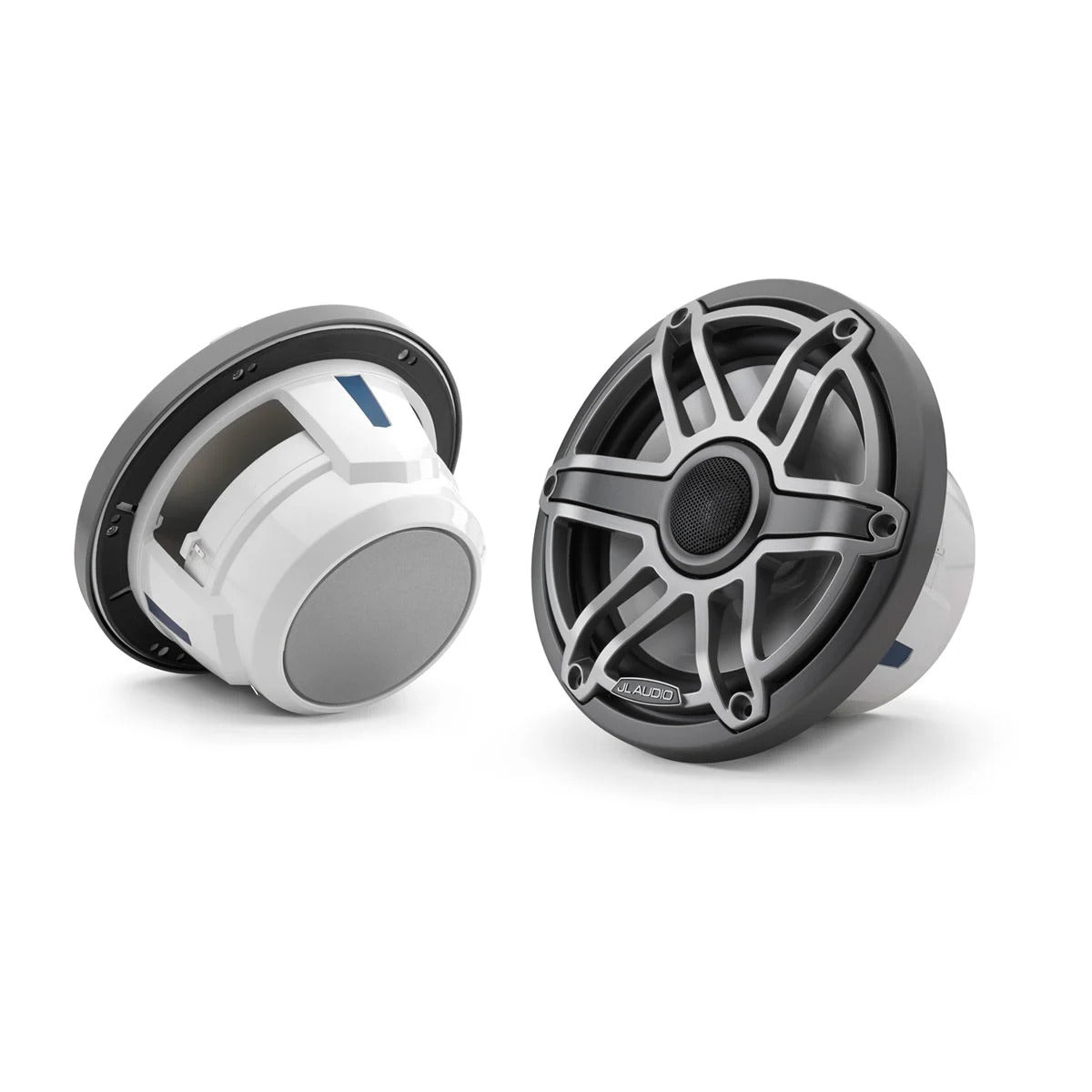 JL Audio® M6 Marine Speakers, 7.7" with Titanium sport grille