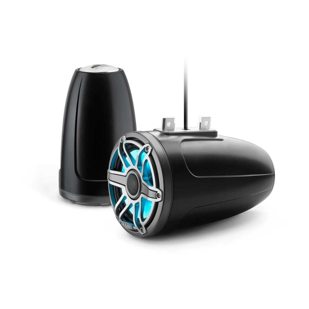 JL Audio M6 Enclosed Tower Speakers - 7.7" - RGB LED -Titanium Sport