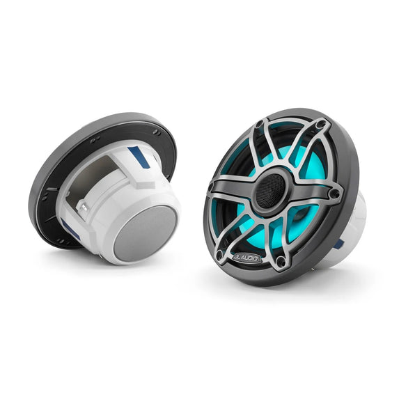 JL Audio® M6 Marine Speakers, 6.5" with LED and Titanium sport grille