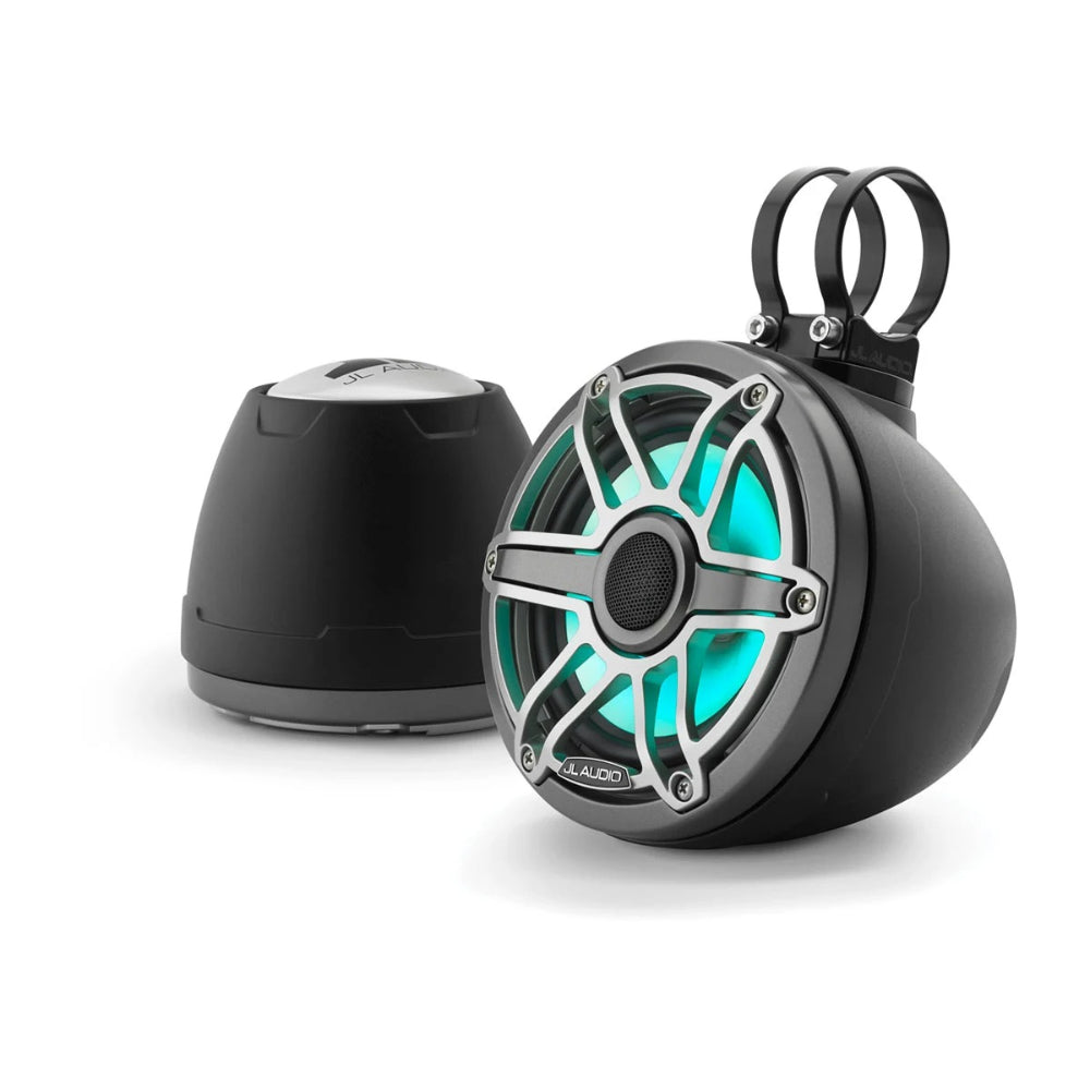 JL Audio M6 VeX Enclosed Speakers - 6.5" - RGB LED - Titanium Sport