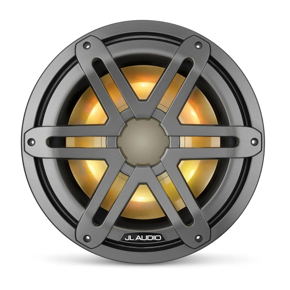 JL Audio® M3 Marine Subwoofer, 10" with LED and Grey Sport Grille