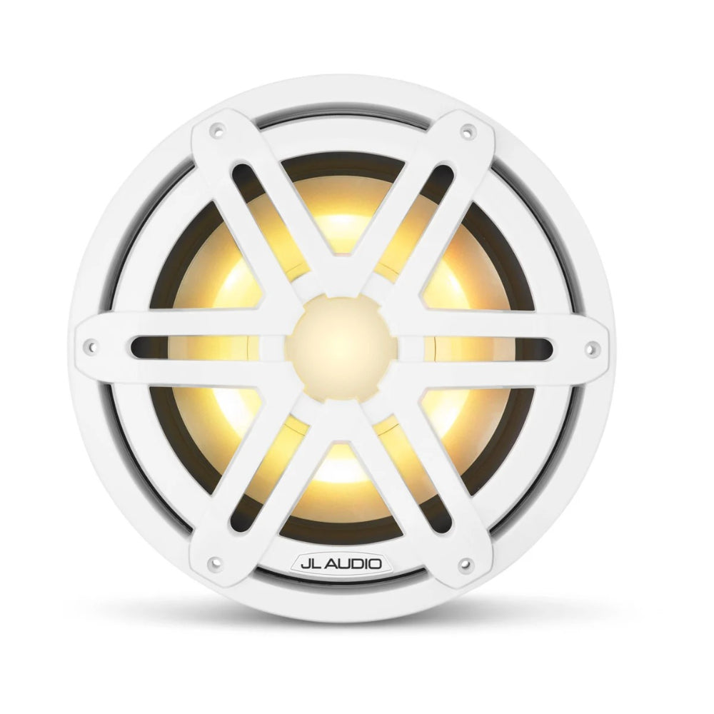 JL Audio M3 Marine Subwoofer - 10" - RGB LED - White Sport