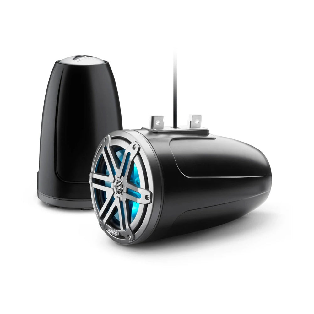 JL Audio M3 Enclosed Tower Speakers - 7.7" - RGB LED - Grey Sport