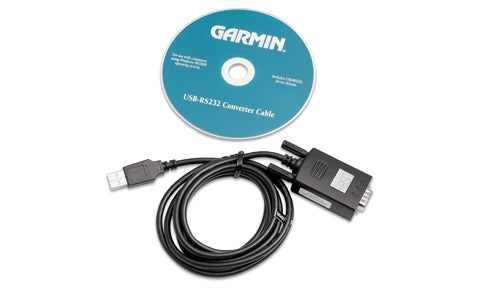 Garmin USB to RS232 converter cable requires appropriate pc cable
