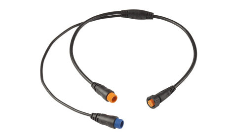 Garmin 12 pin Sounder to Y 8 pin and 12 pin Transducer Adapter Cable