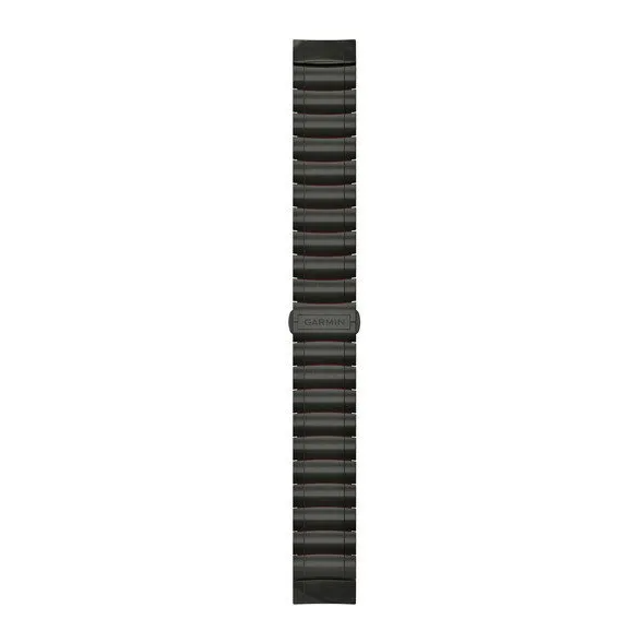 QuickFit® 22 Watch Straps (MARQ™), Hybrid titanium/Silicone bracelet – carbon grey DLC