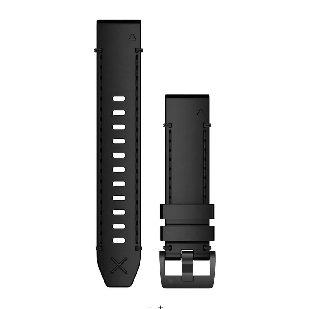 QuickFit® 22 Watch Bands, Genuine Horween® leather strap – Black