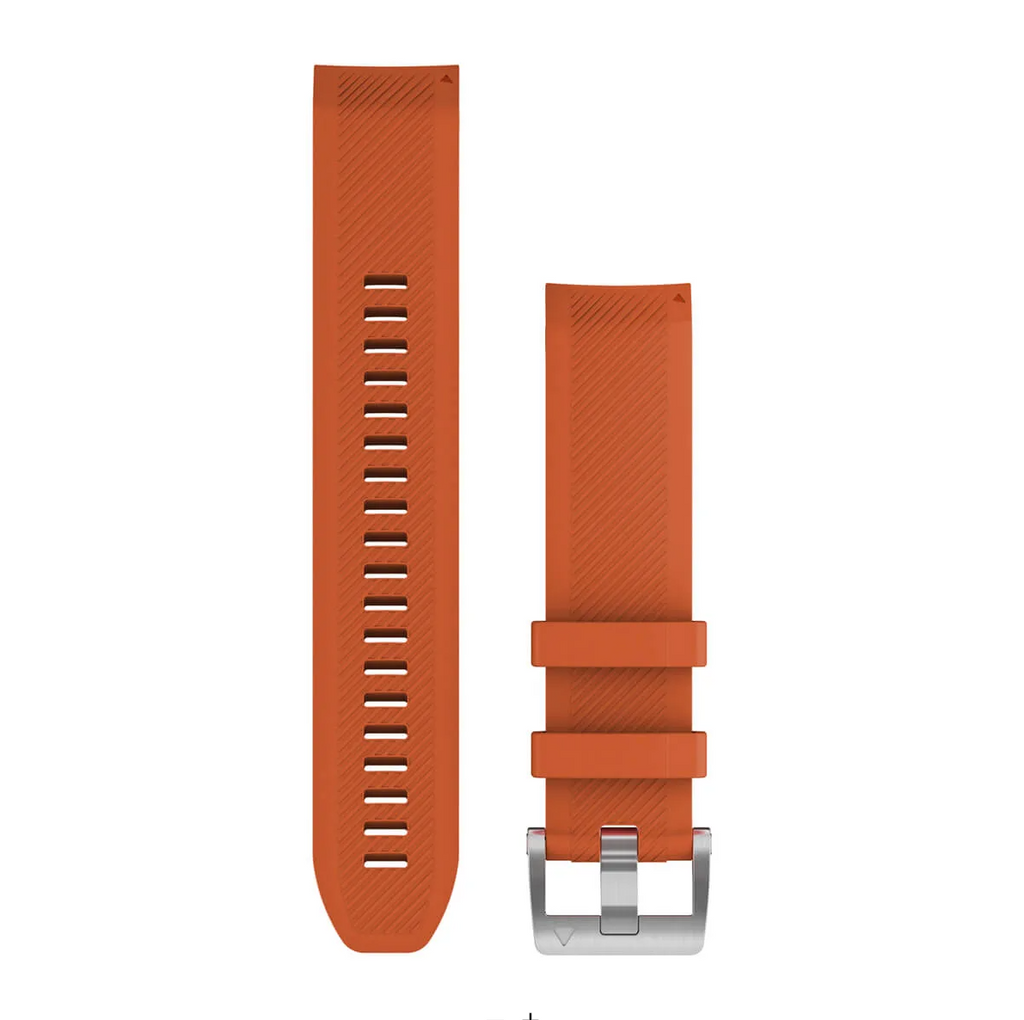 QuickFit® 22 Watch Straps (MARQ™), Ember orange silicone strap