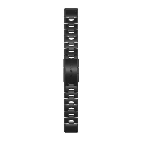 QuickFit® 22 Watch Bands, Vented titanium bracelet, Carbon grey DLC coating