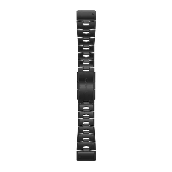 QuickFit® 26 Watch Bands, Vented titanium bracelet, carbon grey DLC coating