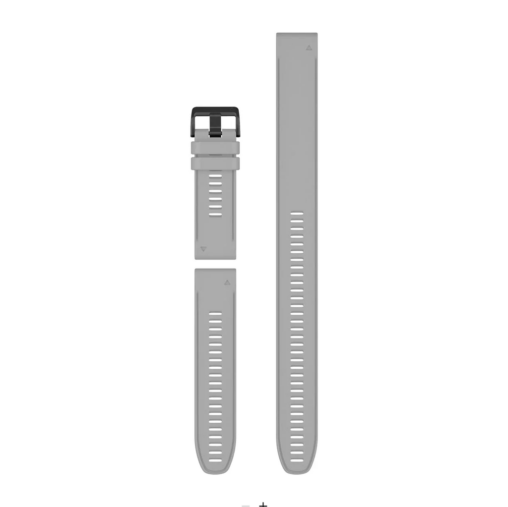 QuickFit® 26 Dive Watch bands, Powder grey silicone (3-piece Dive Set)