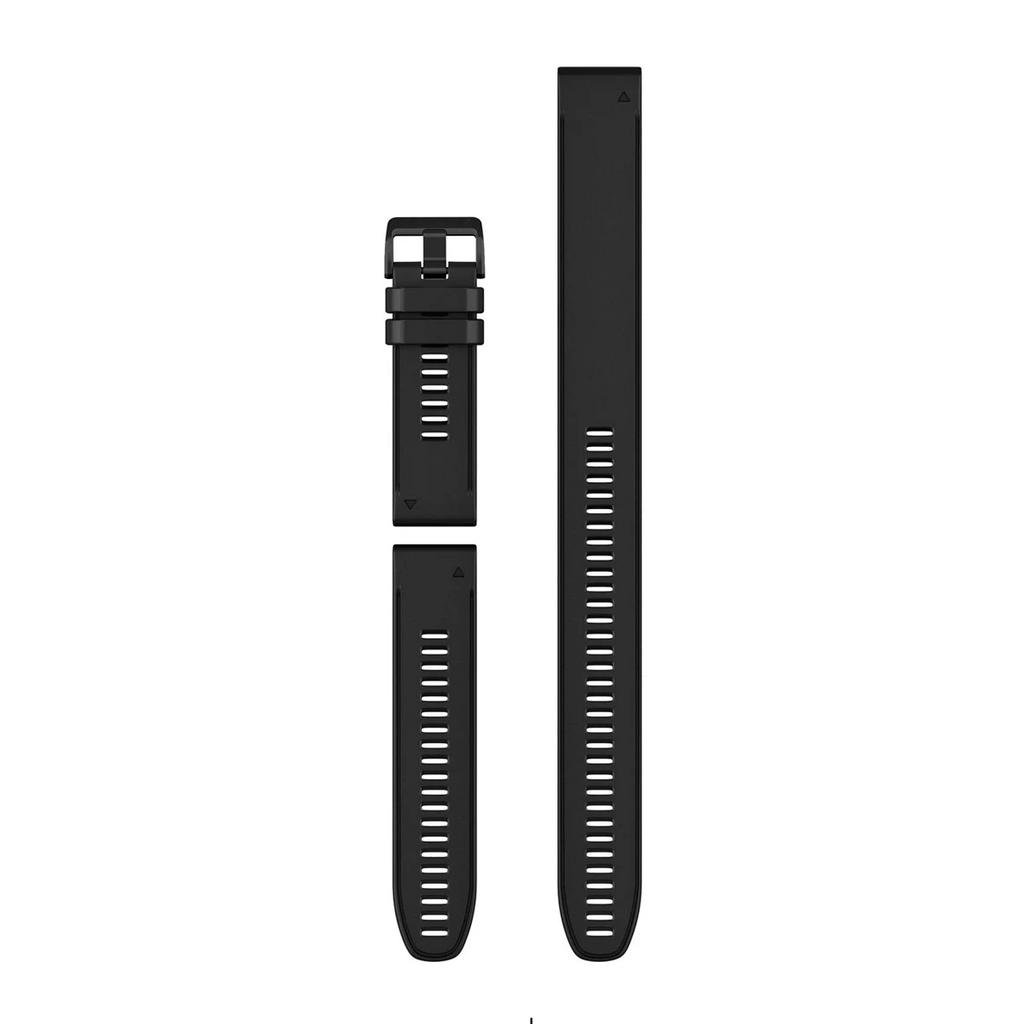 QuickFit® 26 Dive Watch bands, Black silicone (3-piece Dive Set)