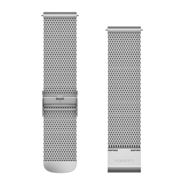 Quick Release Bands (20 mm), Silver milanese