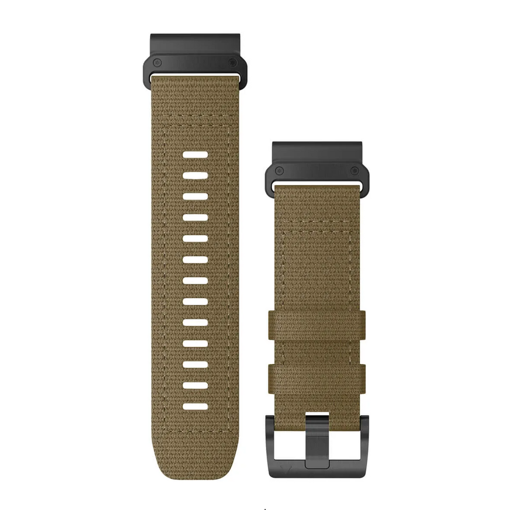 QuickFit® 26 Watch Bands, Tactical coyote tan nylon